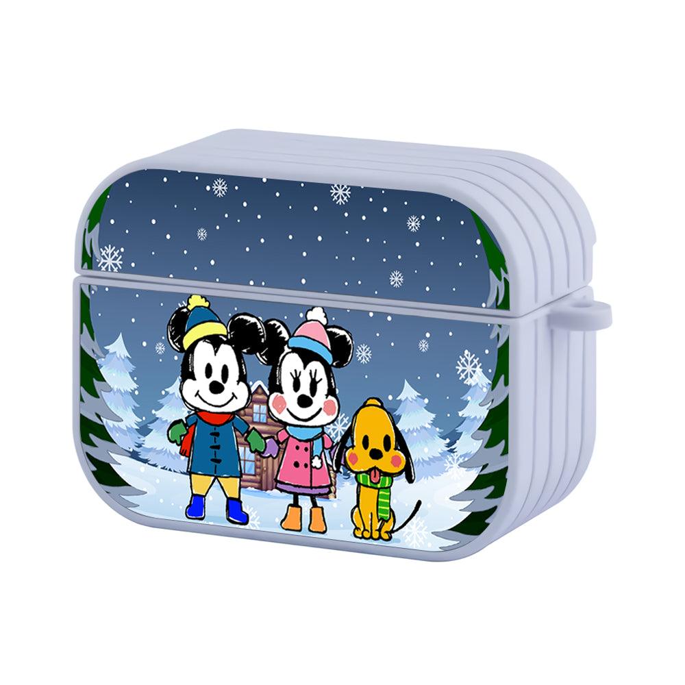 Mickey Mouse in Winter House Apple Airpods Pro 3 Case White