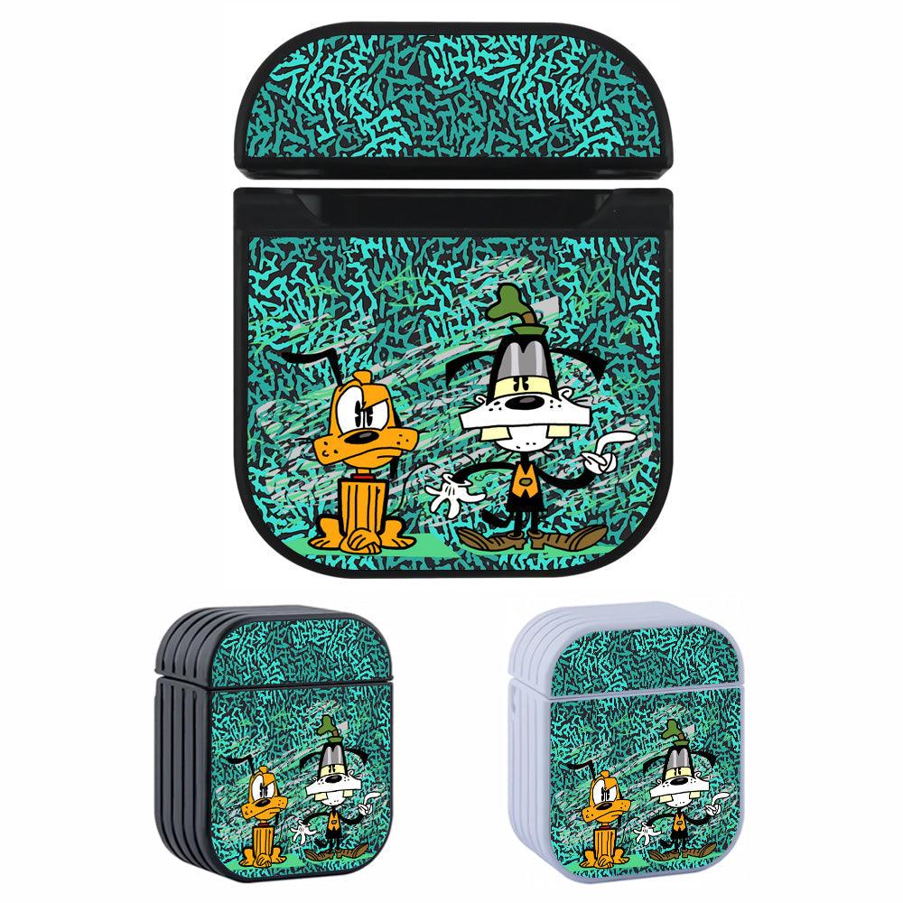 Mickey Mouse on Goofy Different Castes Apple Airpods Case