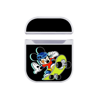 Mickey Skateboard Style Apple Airpods Case White