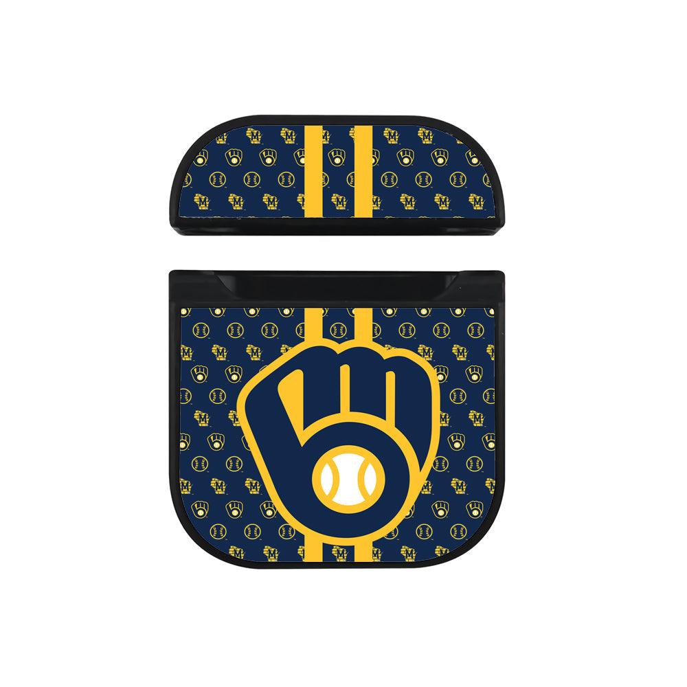 Milwaukee Brewers Firm Grip Apple Airpods Case Black