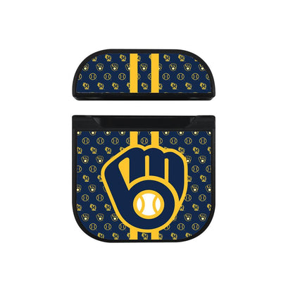 Milwaukee Brewers Firm Grip Apple Airpods Case Black