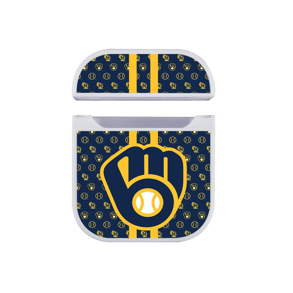 Milwaukee Brewers Firm Grip Apple Airpods Case White