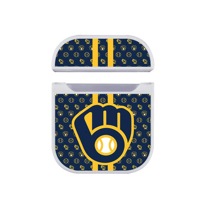 Milwaukee Brewers Firm Grip Apple Airpods Case White