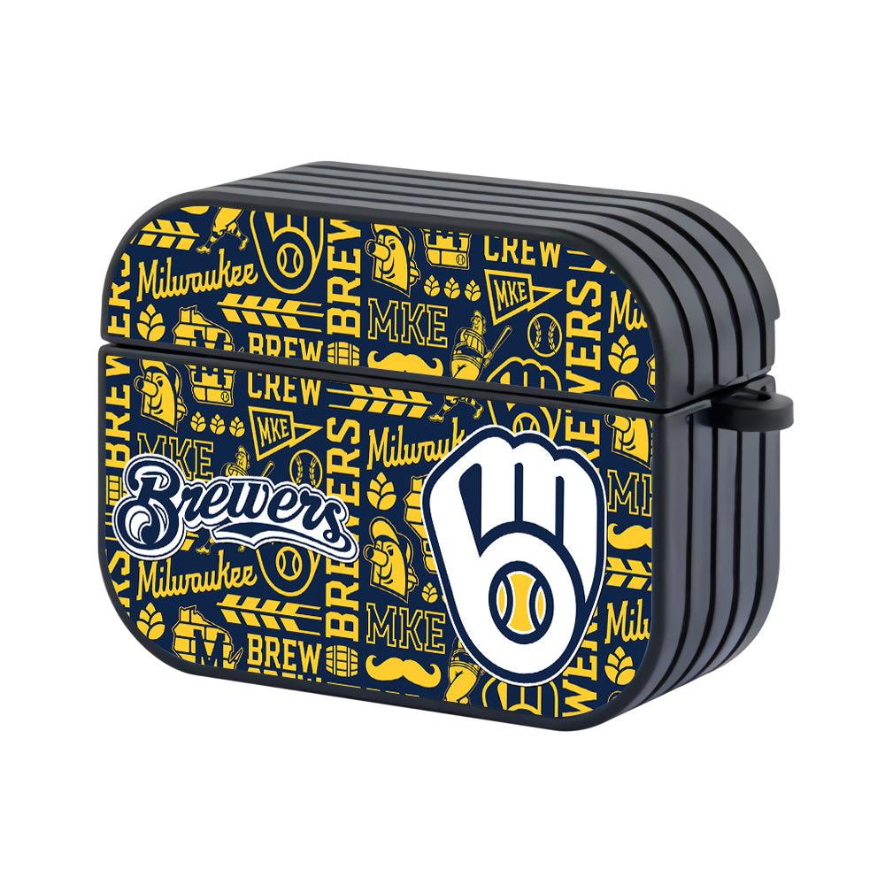 Milwaukee Brewers MLB Journey to Take Victory Apple Airpods Pro Case Black