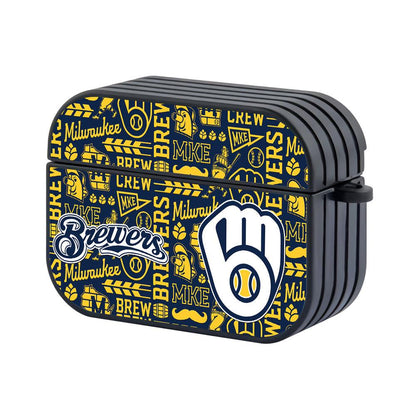Milwaukee Brewers MLB Journey to Take Victory Apple Airpods Pro Case Black