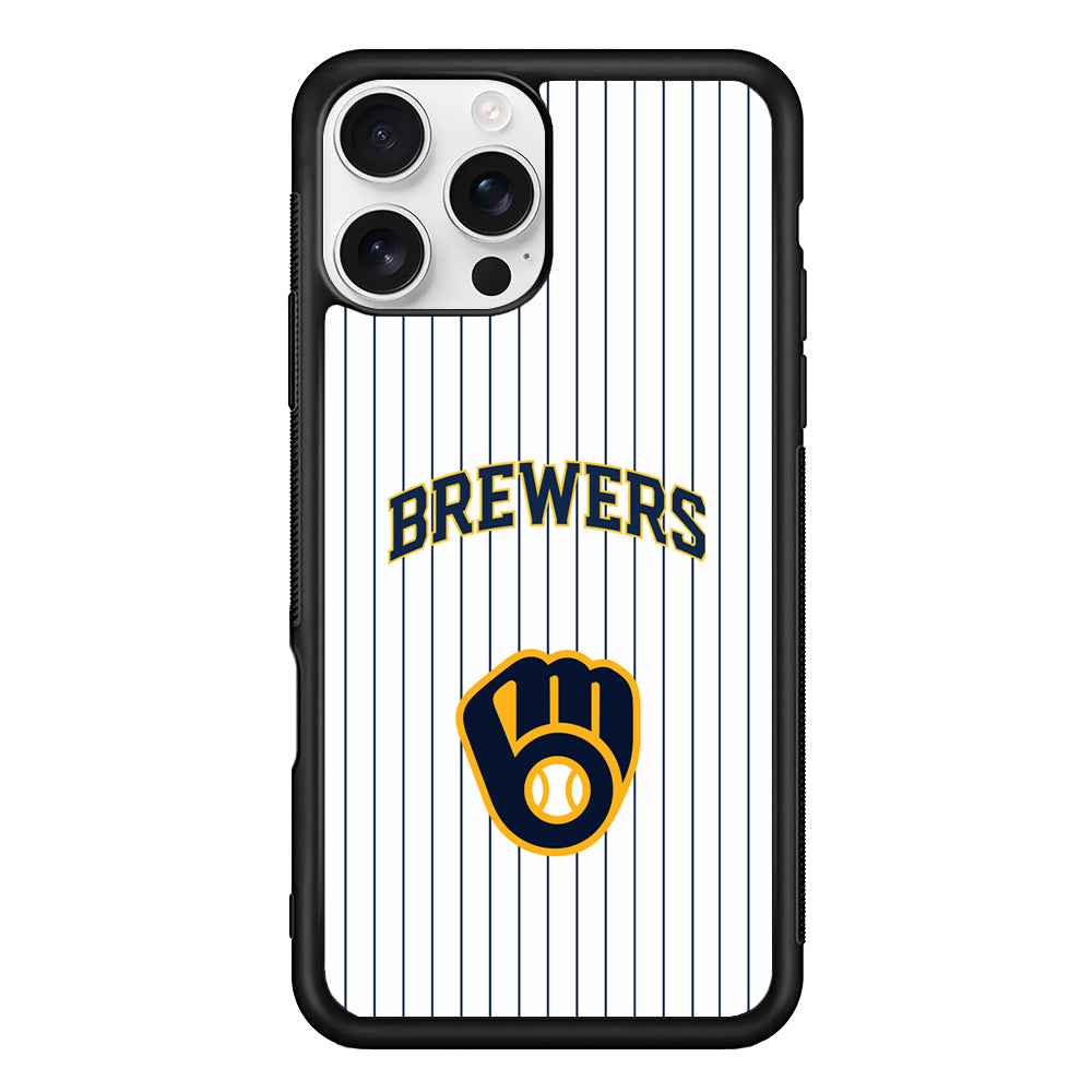 Milwaukee Brewers Shine of White iPhone 16 Pro Case