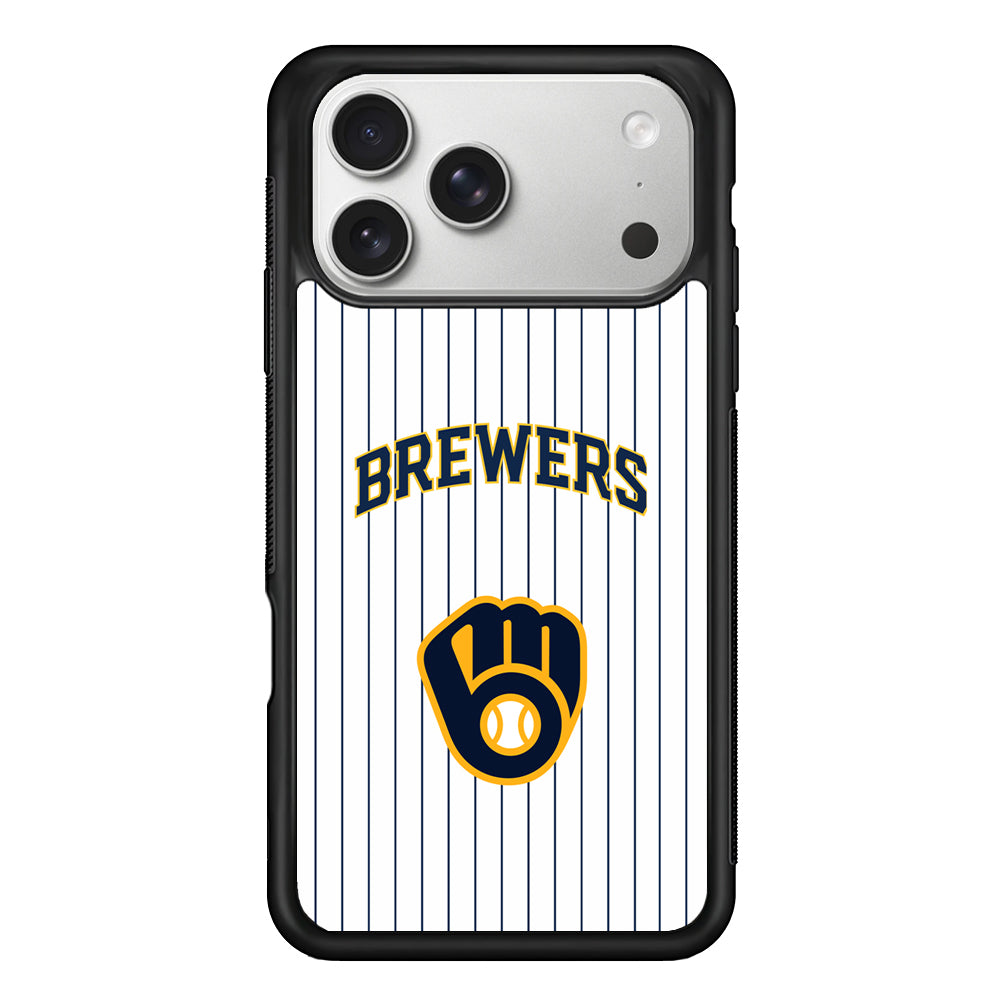 Milwaukee Brewers Shine of White iPhone 17 Pro Case