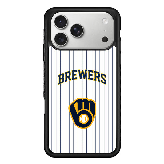 Milwaukee Brewers Shine of White iPhone 17 Pro Case