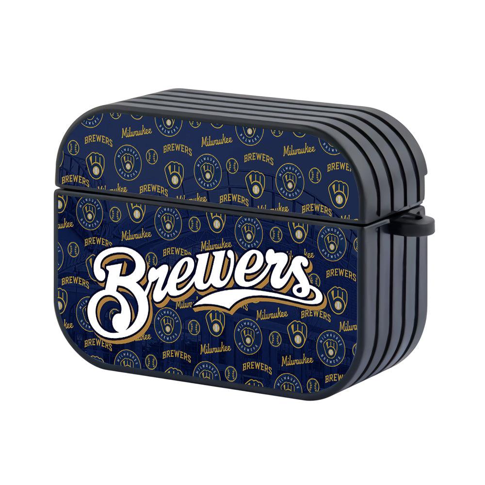 Milwaukee Brewers Stadium Silhouette Apple Airpods Pro Case Black