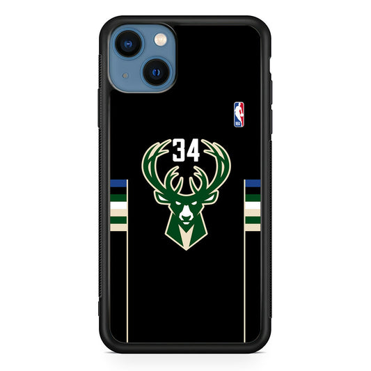 Milwaukee Bucks 34 Pride iPhone 15 Case - Carneyforia