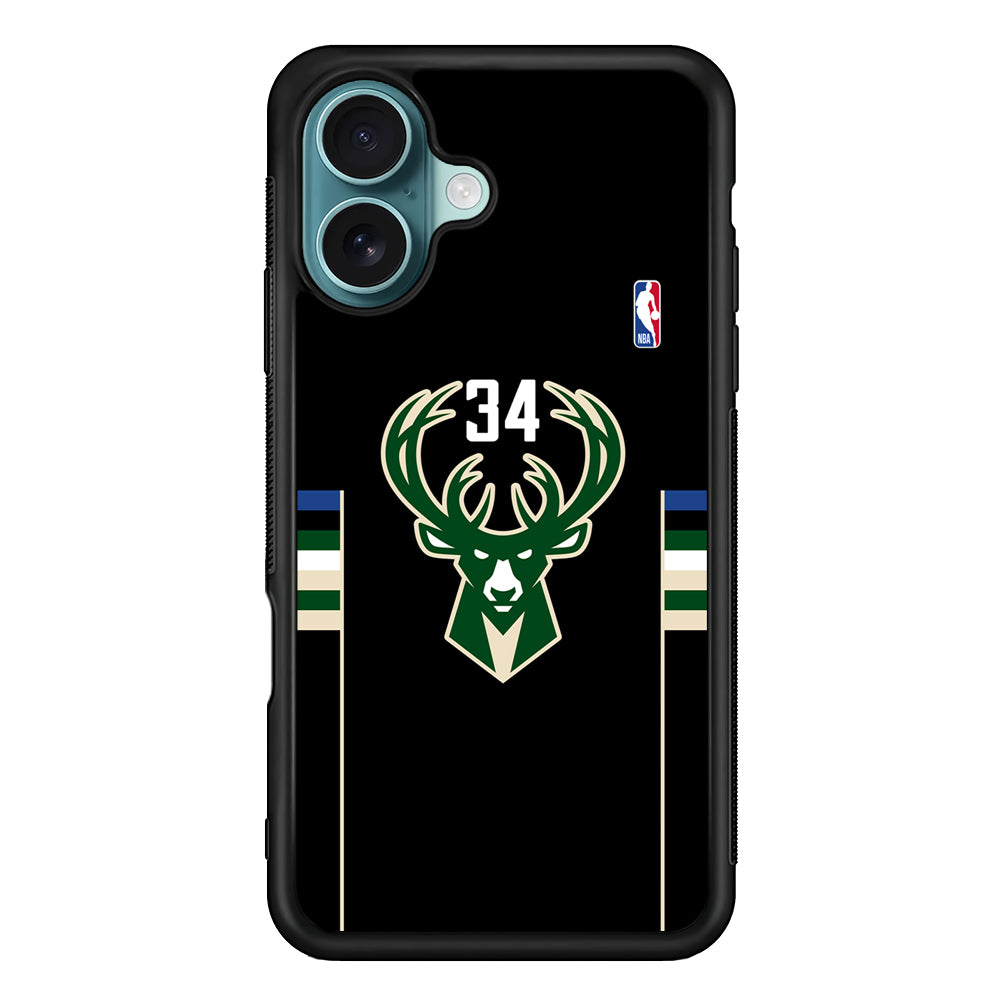 Milwaukee Bucks 34 Pride iPhone 17 Case