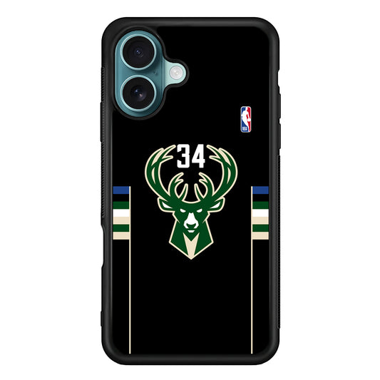 Milwaukee Bucks 34 Pride iPhone 17 Case