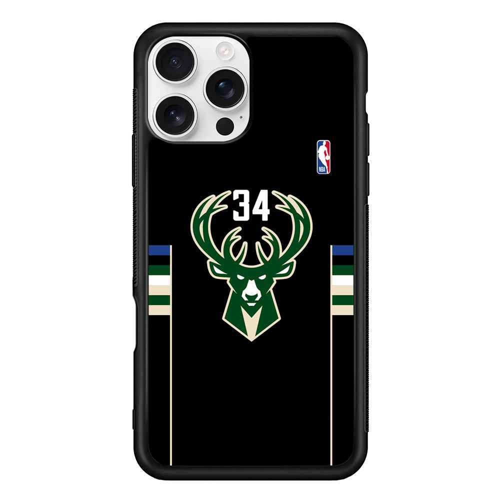 Milwaukee Bucks 34 Pride iPhone 16 Pro Case