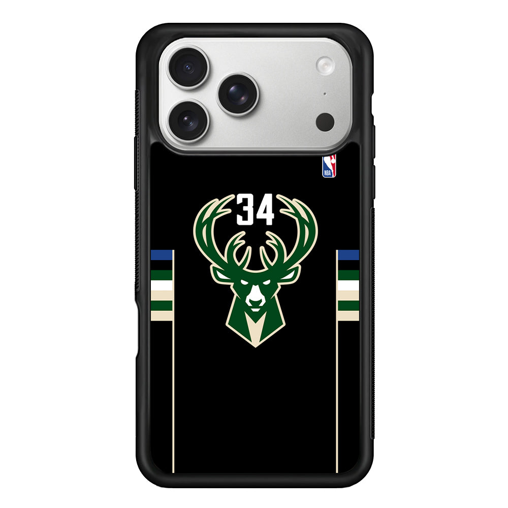 Milwaukee Bucks 34 Pride iPhone 17 Pro Case
