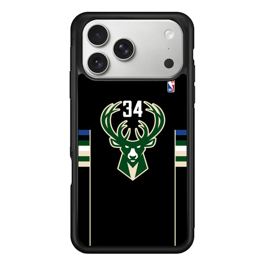 Milwaukee Bucks 34 Pride iPhone 17 Pro Case