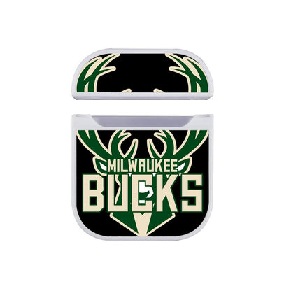 Milwaukee Bucks Bold Emblem Apple Airpods Case White