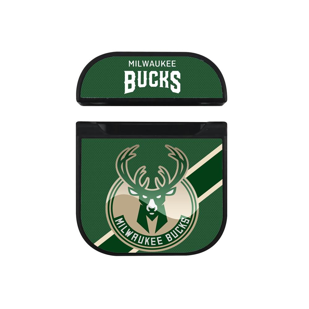 Milwaukee Bucks Green Shawl Apple Airpods Case Black