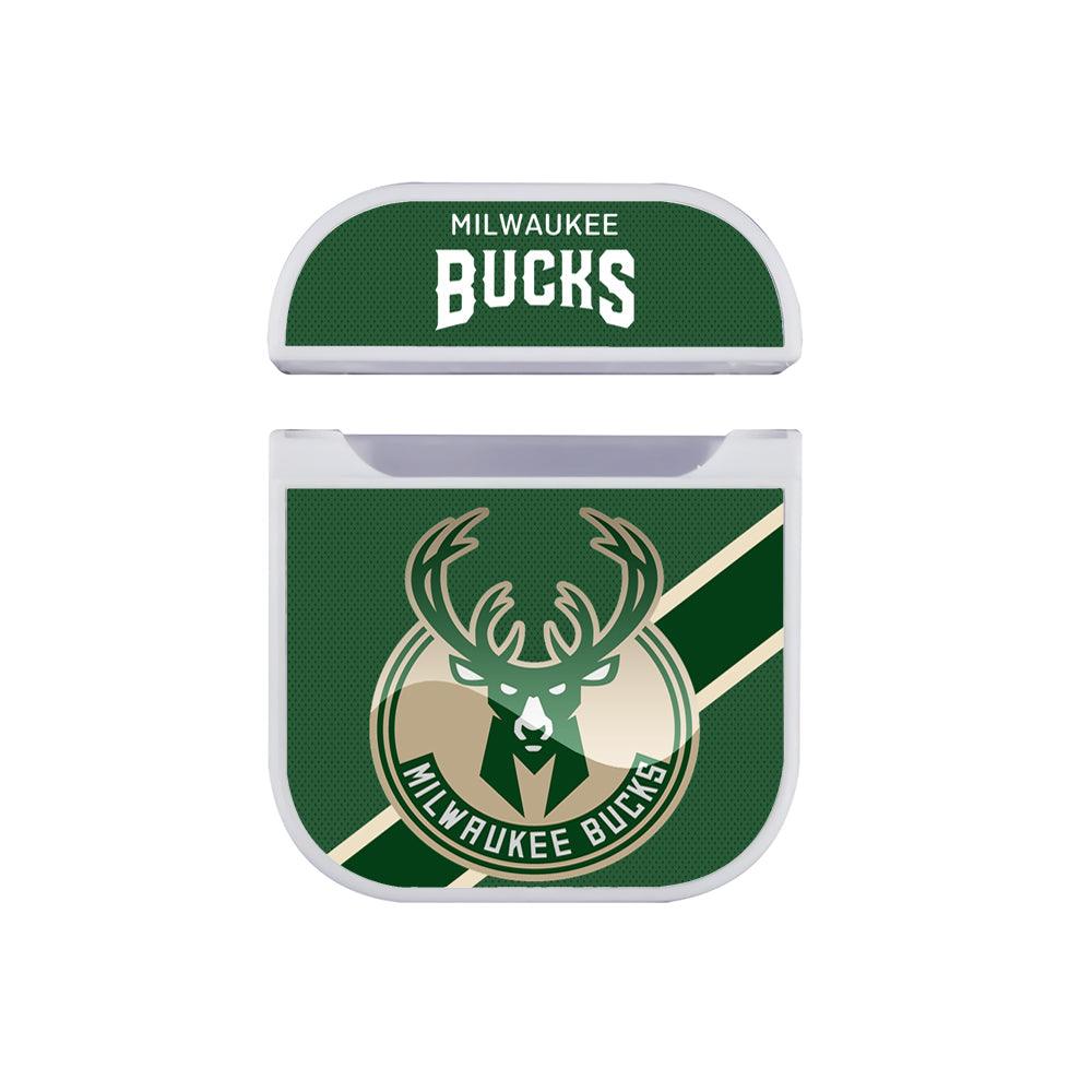 Milwaukee Bucks Green Shawl Apple Airpods Case White