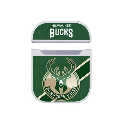 Milwaukee Bucks Green Shawl Apple Airpods Case White