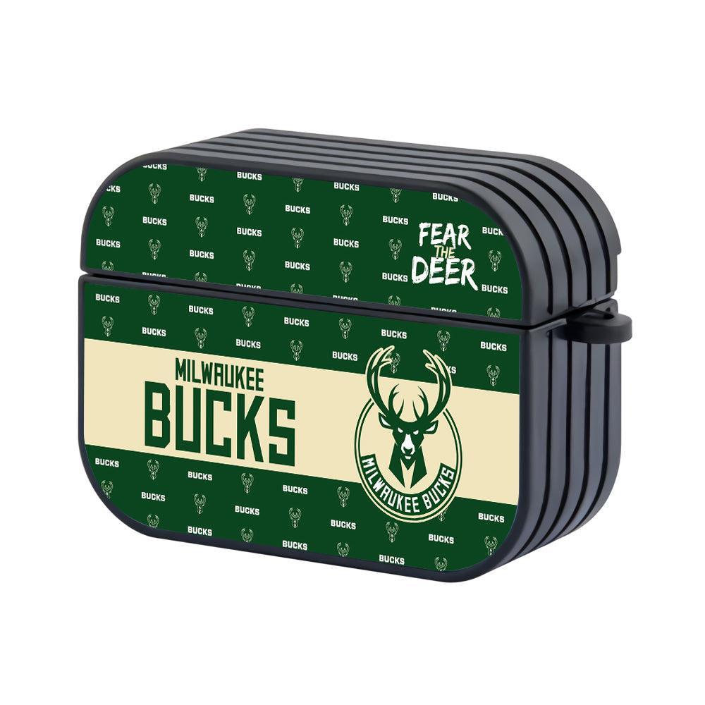 Milwaukee Bucks Luxury Banner Apple Airpods Pro Case Black