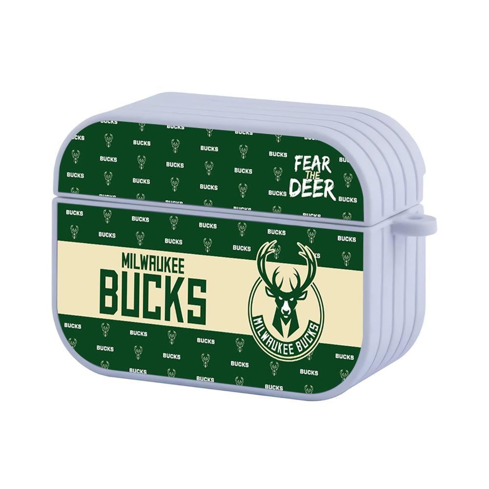 Milwaukee Bucks Luxury Banner Apple Airpods Pro Case White