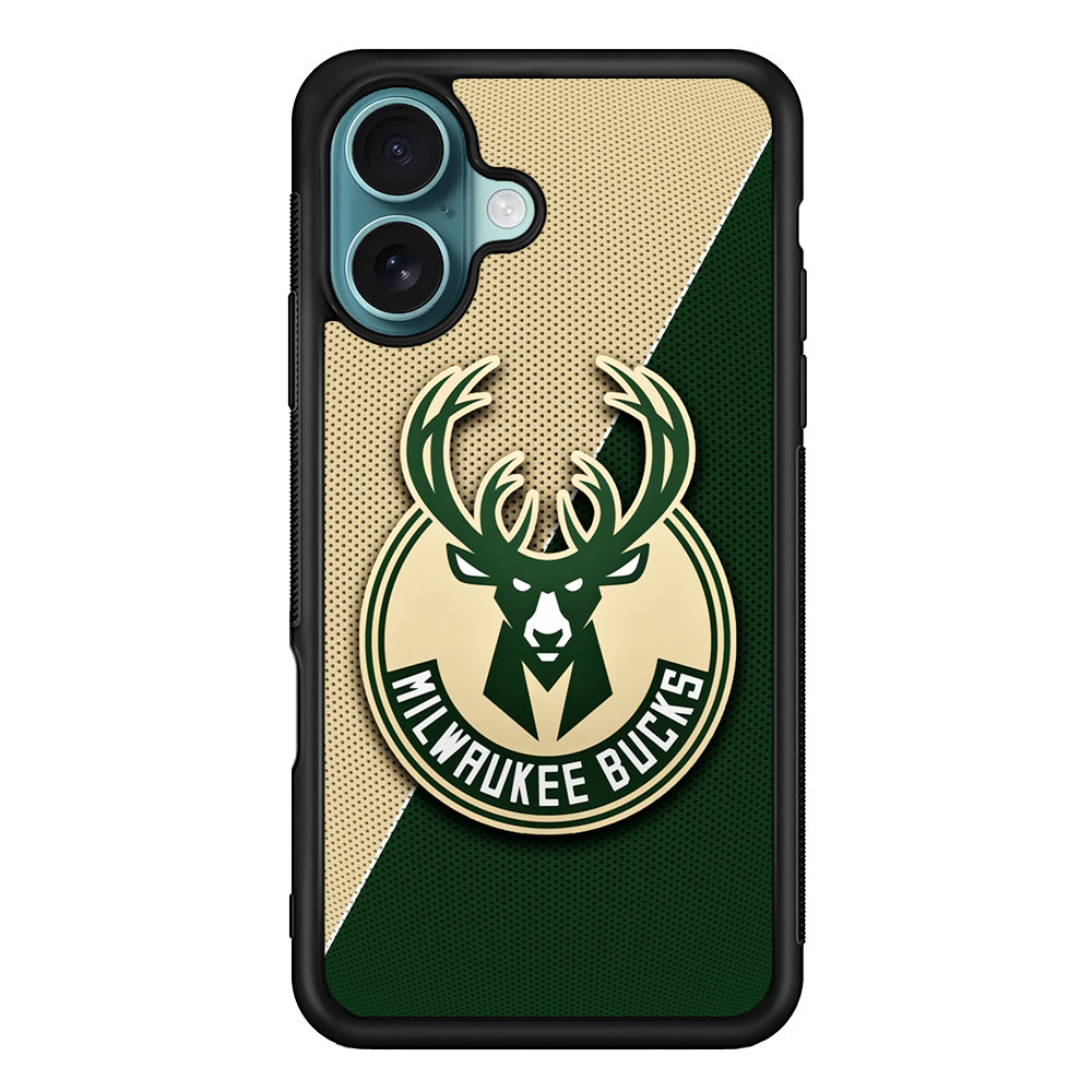 Milwaukee Bucks Two Side Colour iPhone 16 Case