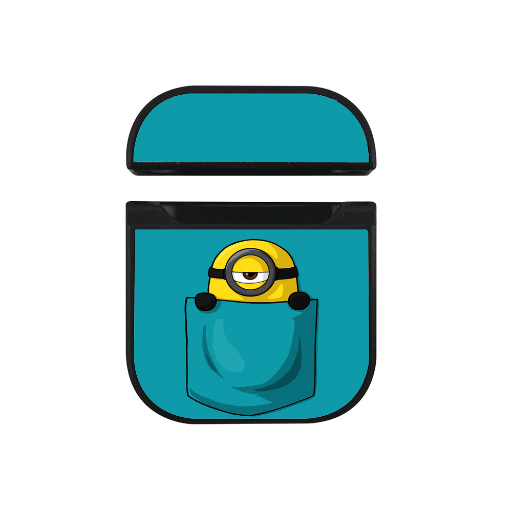 Minion In the Pocket Apple Airpods Case Black