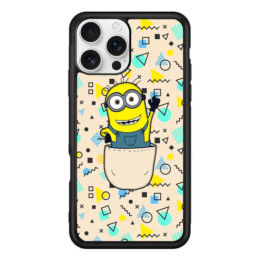 Minion Stand on The Pocket iPhone 16 Pro Max Case
