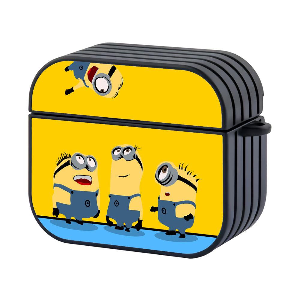 Minions Hanging Out Greeting Friends Apple Airpods 4 Case Black