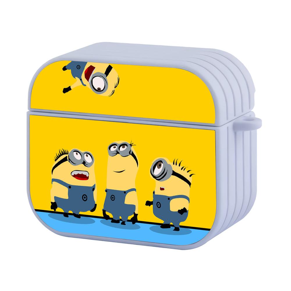 Minions Hanging Out Greeting Friends Apple Airpods 4 Case White
