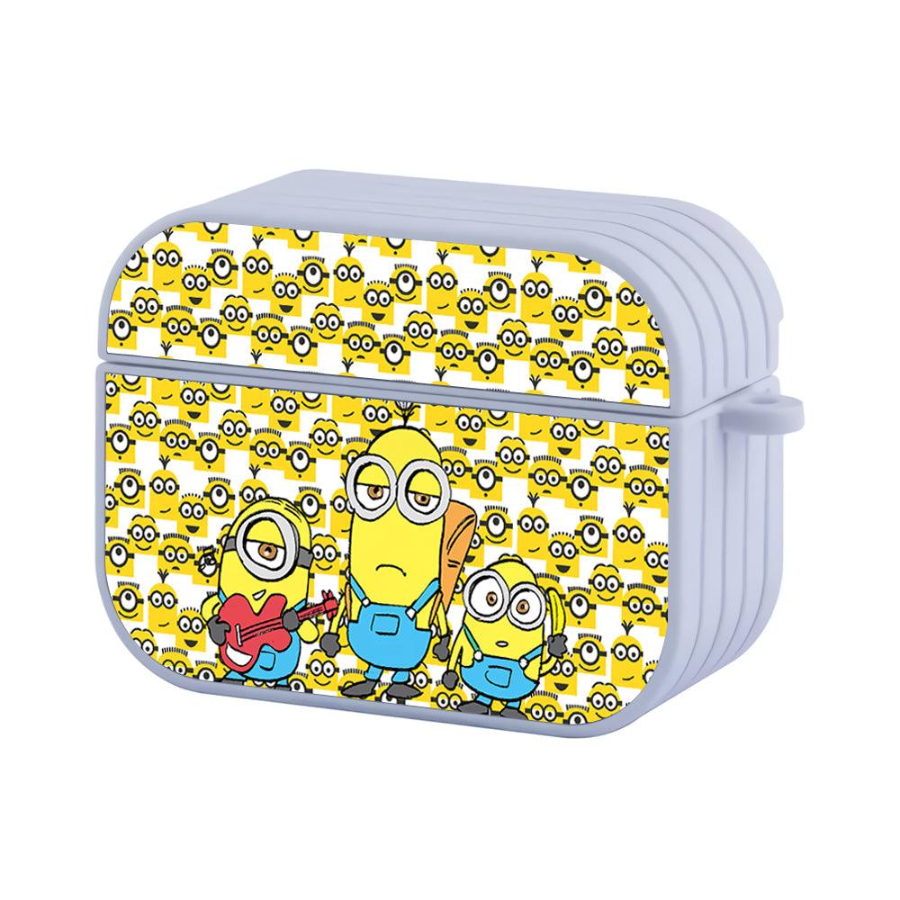 Minions No Time for Free Time Apple Airpods Pro 3 Case-White-Carneyforia