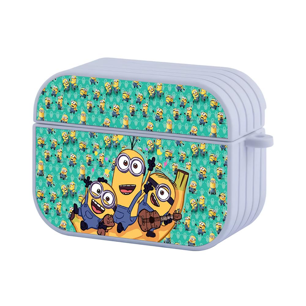 Minions Slide Together with Bananas Apple Airpods Pro 2 Case White