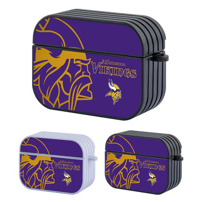 Minnesota Vikings NFL The Golden Line of SIlhouette Apple Airpods Pro 2 Case