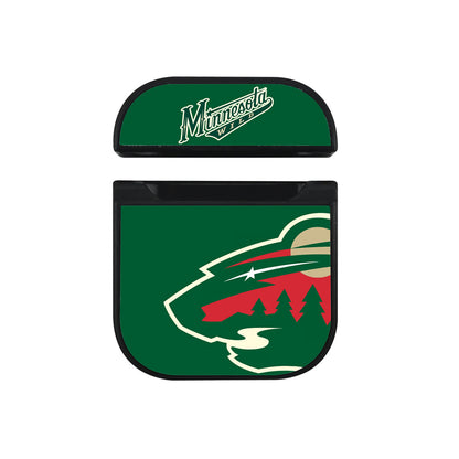 Minnesota Wild Icon Team Apple Airpods Case Black
