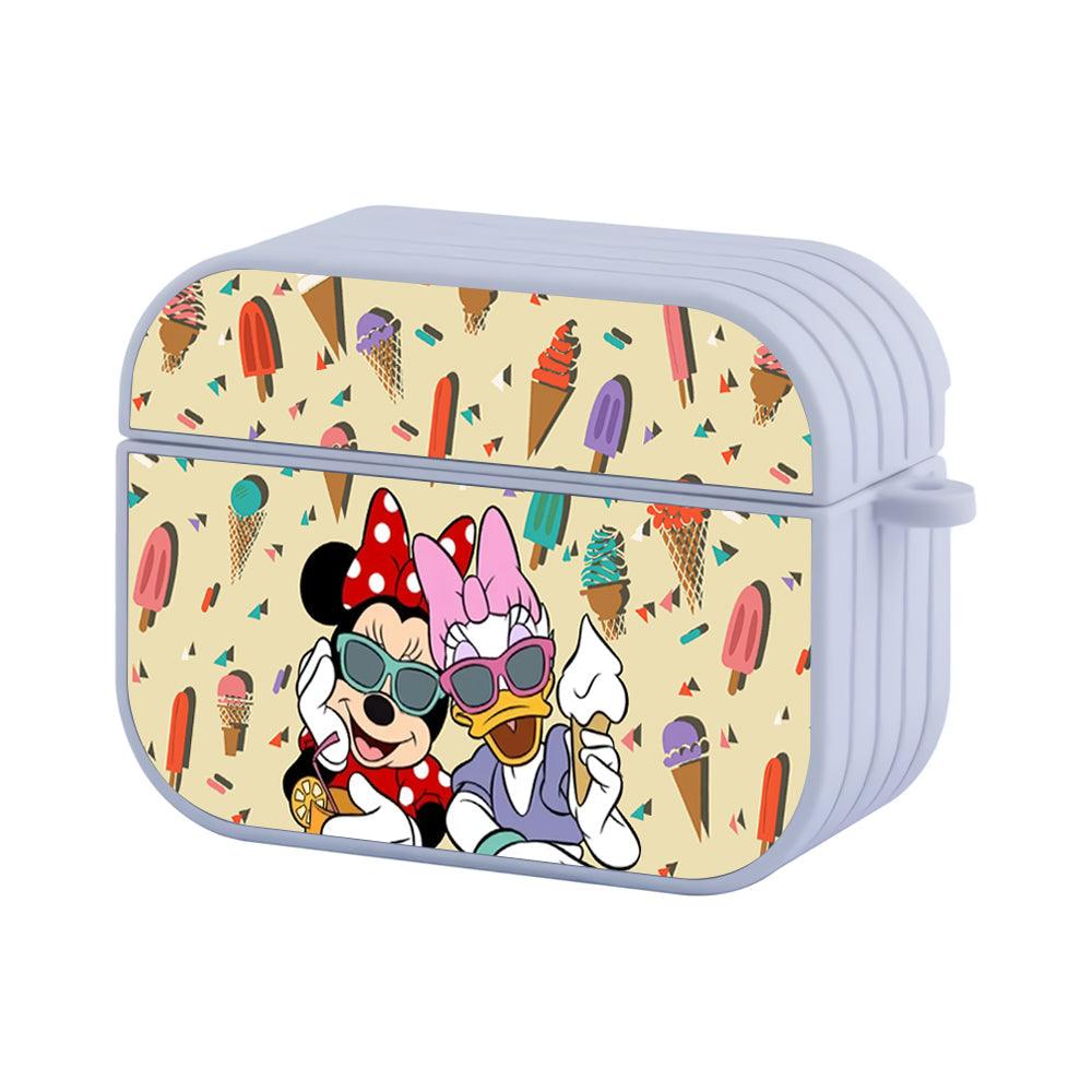 Minnie Mouse Ice Cream Lady Apple Airpods Pro Case White