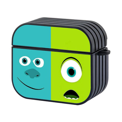 Monsters Inc Mike and James Face Apple Airpods 4 Case Black