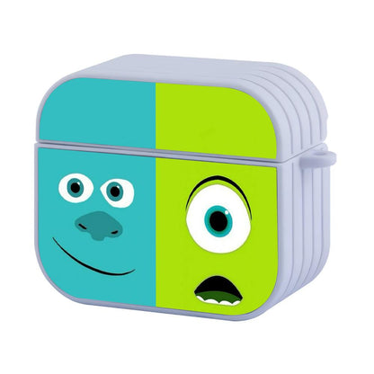 Monsters Inc Mike and James Face Apple Airpods 4 Case White