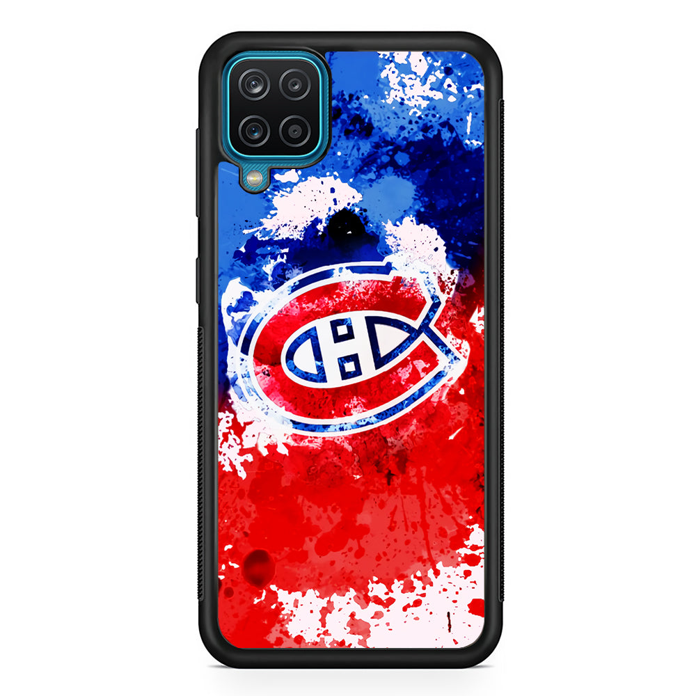 Montreal Canadiens Blue And Red Abstract Samsung Galaxy A12 Case