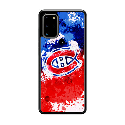 Montreal Canadiens Blue And Red Abstract Samsung Galaxy S20 Plus Case