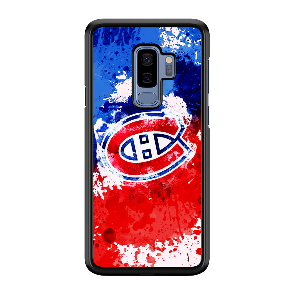 Montreal Canadiens Blue And Red Abstract Samsung Galaxy S9 Plus Case