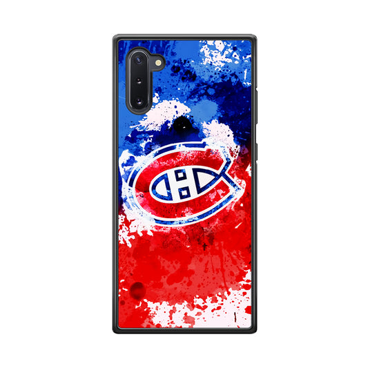 Montreal Canadiens Blue And Red Abstract Samsung Galaxy Note 10 Case