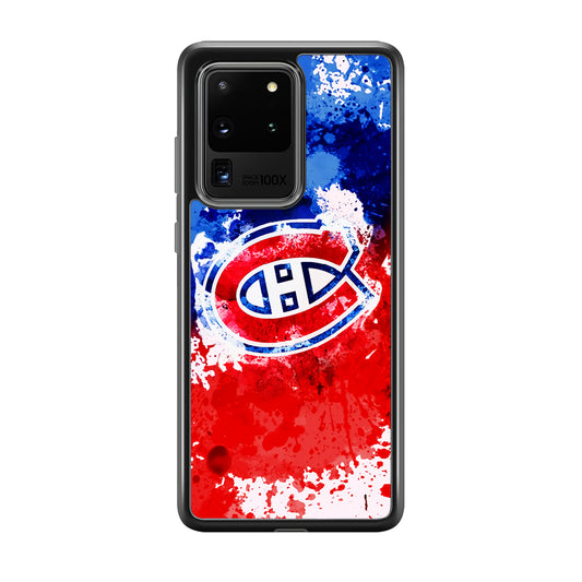 Montreal Canadiens Blue And Red Abstract Samsung Galaxy S20 Ultra Case