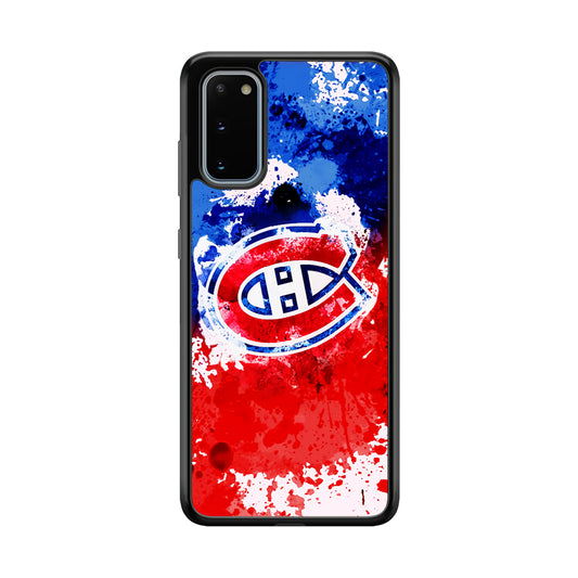 Montreal Canadiens Blue And Red Abstract Samsung Galaxy S20 Case