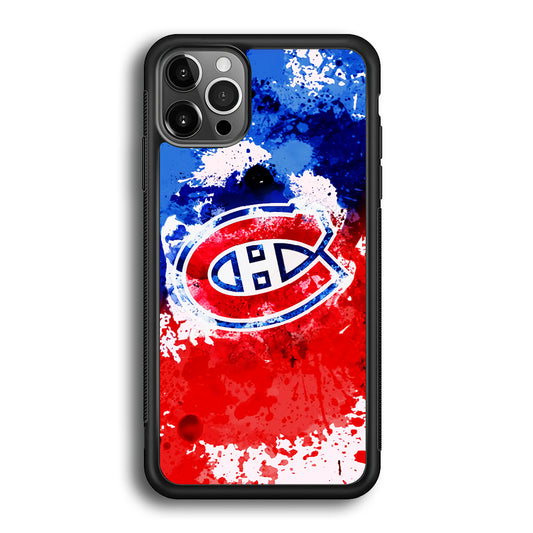 Montreal Canadiens Blue And Red Abstract iPhone 12 Pro Max Case