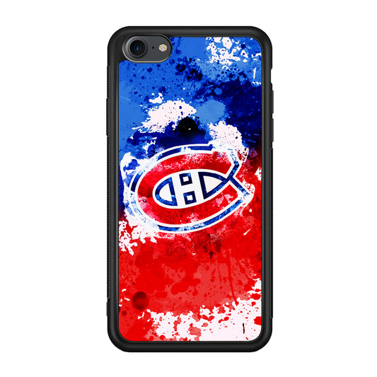 Montreal Canadiens Blue And Red Abstract iPhone 8 Case