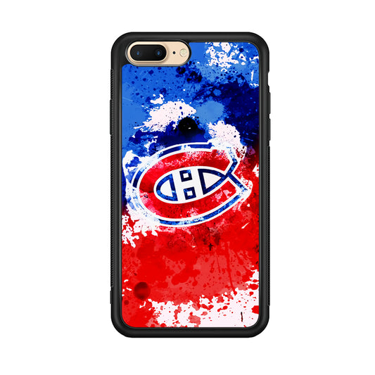 Montreal Canadiens Blue And Red Abstract iPhone 8 Plus Case