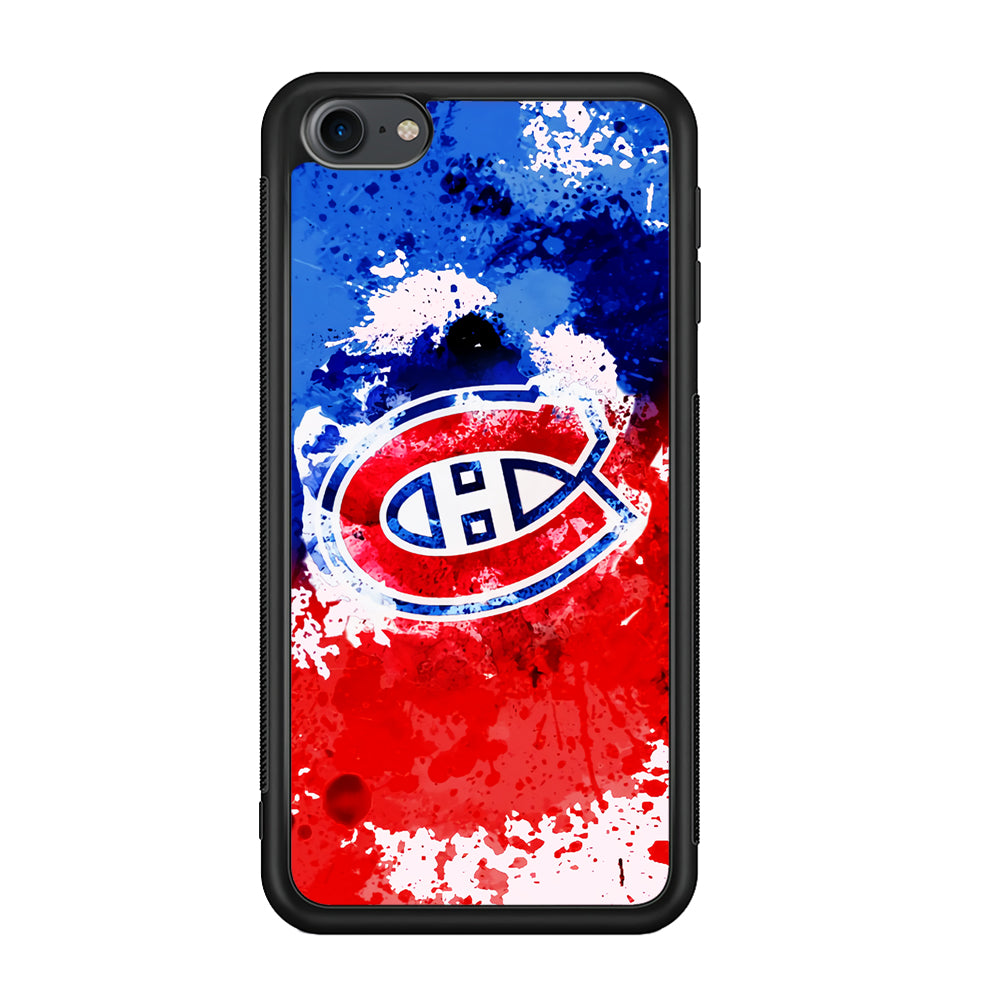Montreal Canadiens Blue And Red Abstract iPod Touch 6 Case - Carneyforia