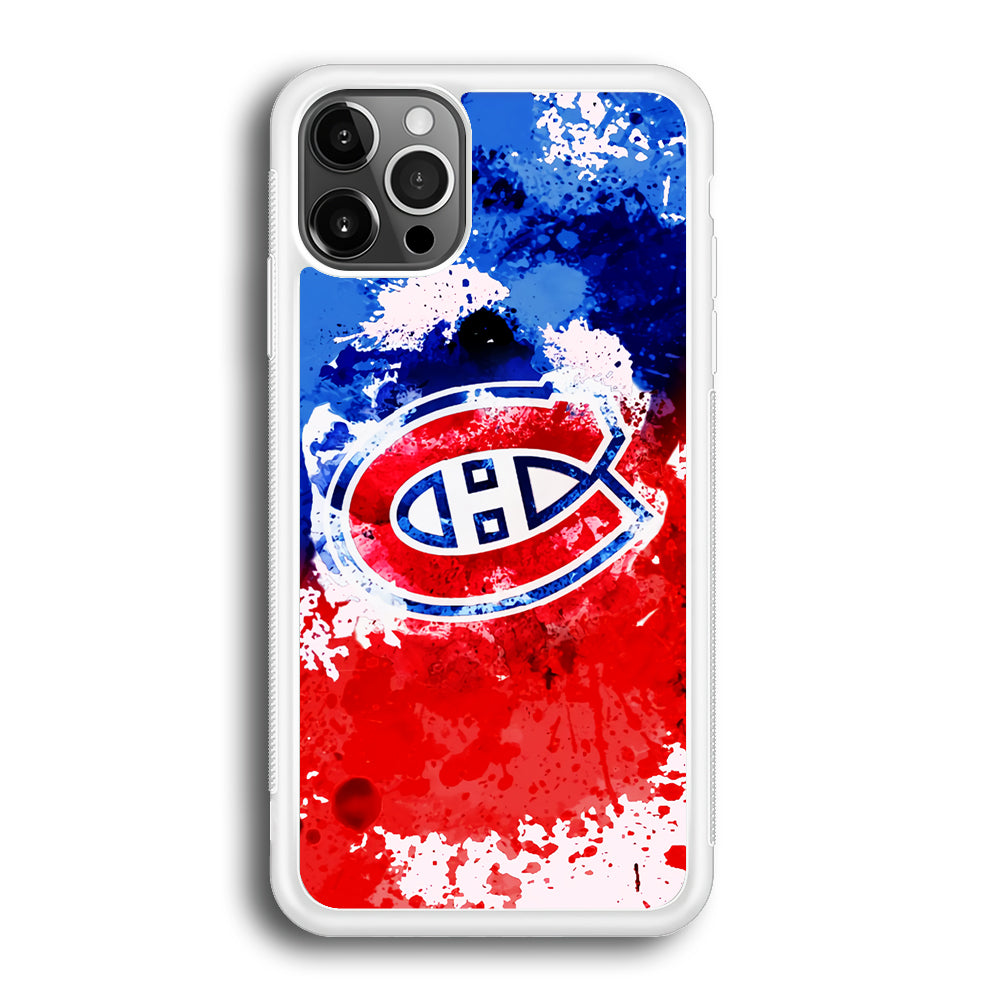 Montreal Canadiens Blue And Red Abstract iPhone 12 Pro Max Case