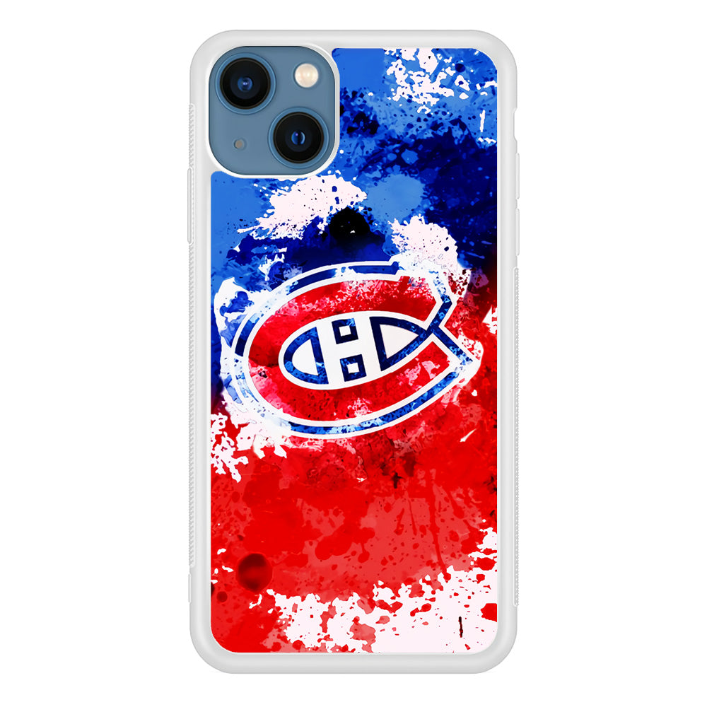 Montreal Canadiens Blue And Red Abstract IPhone 13 Case