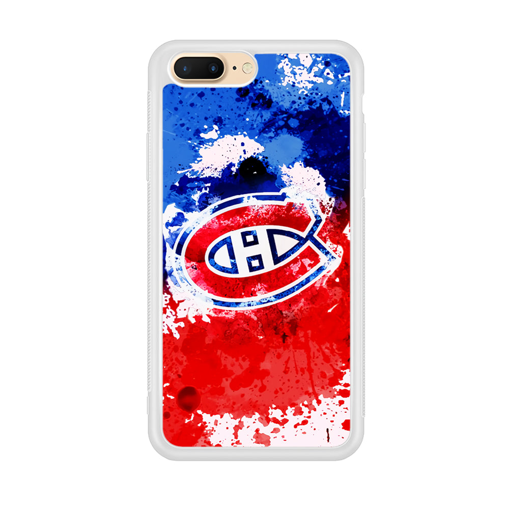 Montreal Canadiens Blue And Red Abstract iPhone 8 Plus Case